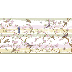 Papier peint panoramique cherry flower