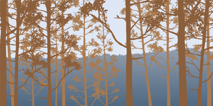 Papier peint panoramique FORESTI