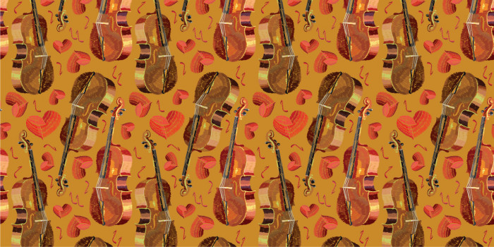 Papier peint panoramique VIOLON