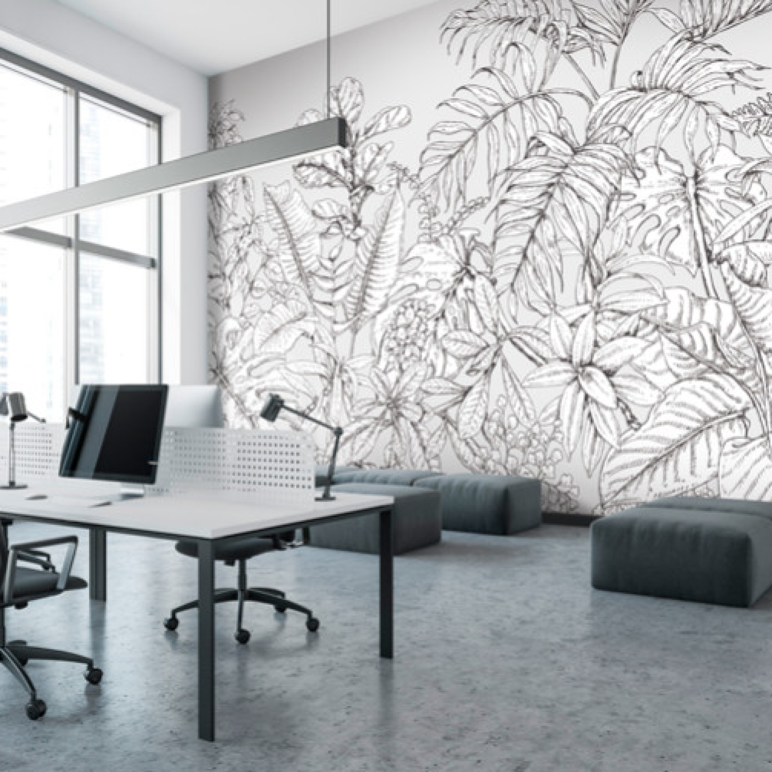 Aménager votre espace de travail avec un papier peint panoramique sur mesure